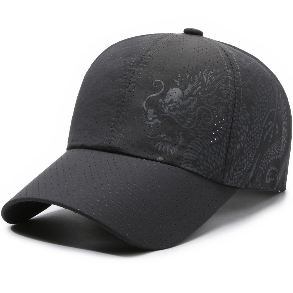 Men's and Women's Matching Mesh Dragon Pattern Imprimé Quick-Dry Respirant Fashion Trend