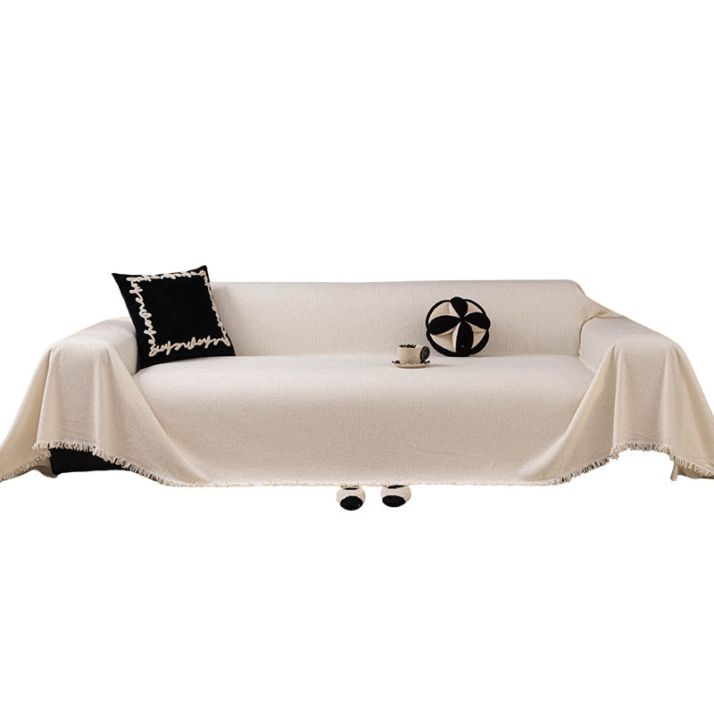 Solid-color Chenille Toute la saison Skin-friendly Cat-proof Wear-résistant Canapé Couverture lancer