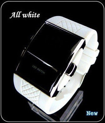 Montre de sport de la mode masculine Silicone Square