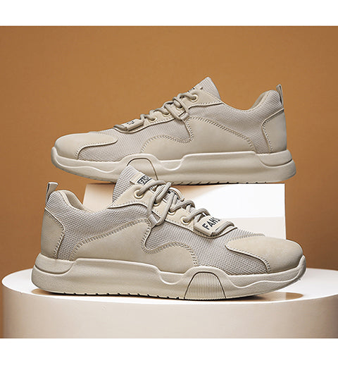 Été tendance Versatile Bas Haut Respirant Hauteur Augmenter Soft Sole Sports Casual Hommes