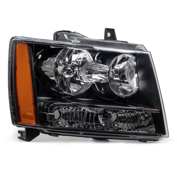 Convient pour 2007-2014 Chevy Avalanche Tahoe Suburban Amber Corner Phares noirs
