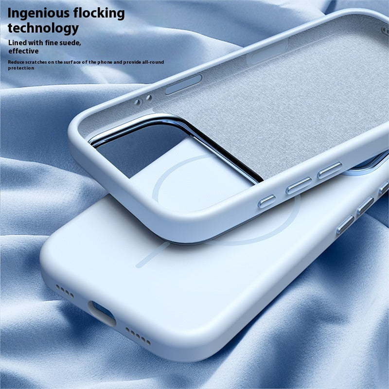 Métal Grand trou magnétique peau sentir tout-inclus Case téléphone