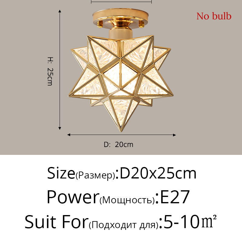 Lampe de plafond Nordic Creative Five Star
