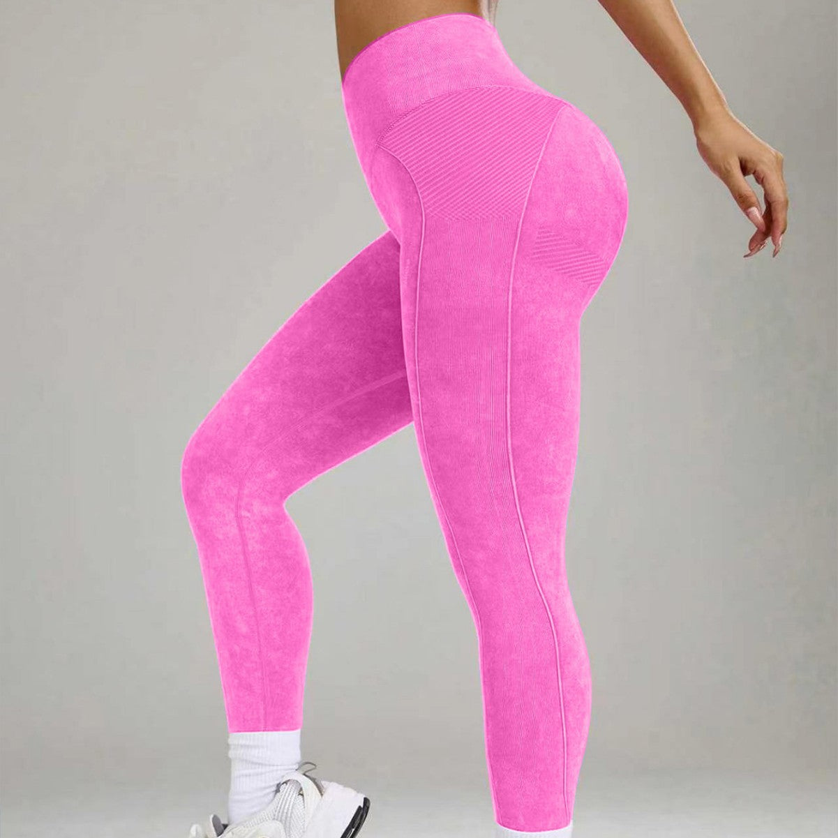 Pantalons de yoga serrés sans couture à lame de sable