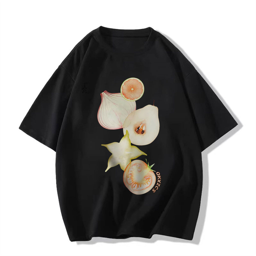 Style de rue Designer-inspiration Niche Surdimensionné demi-vêtement Top