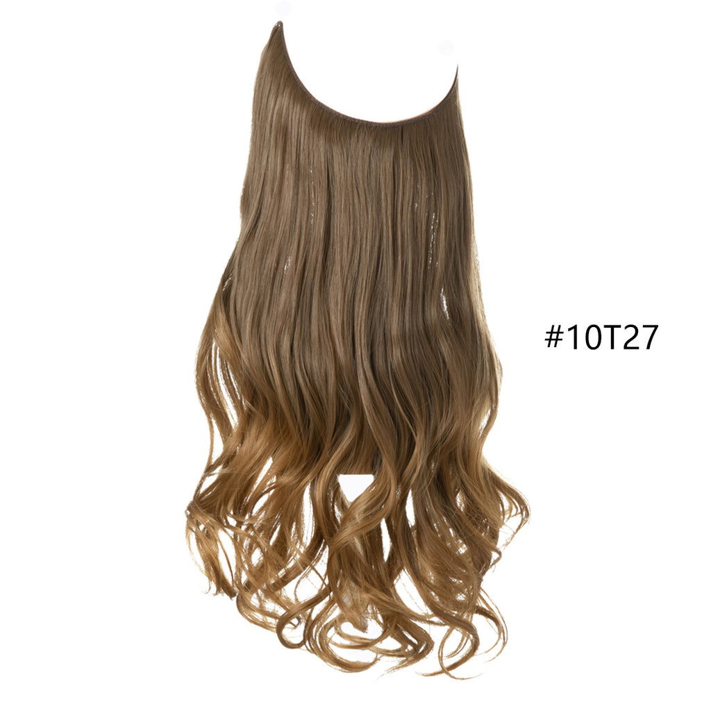 Ligne de pêche pour femmes Grande vague Multicolore Gradient Hair Extensions