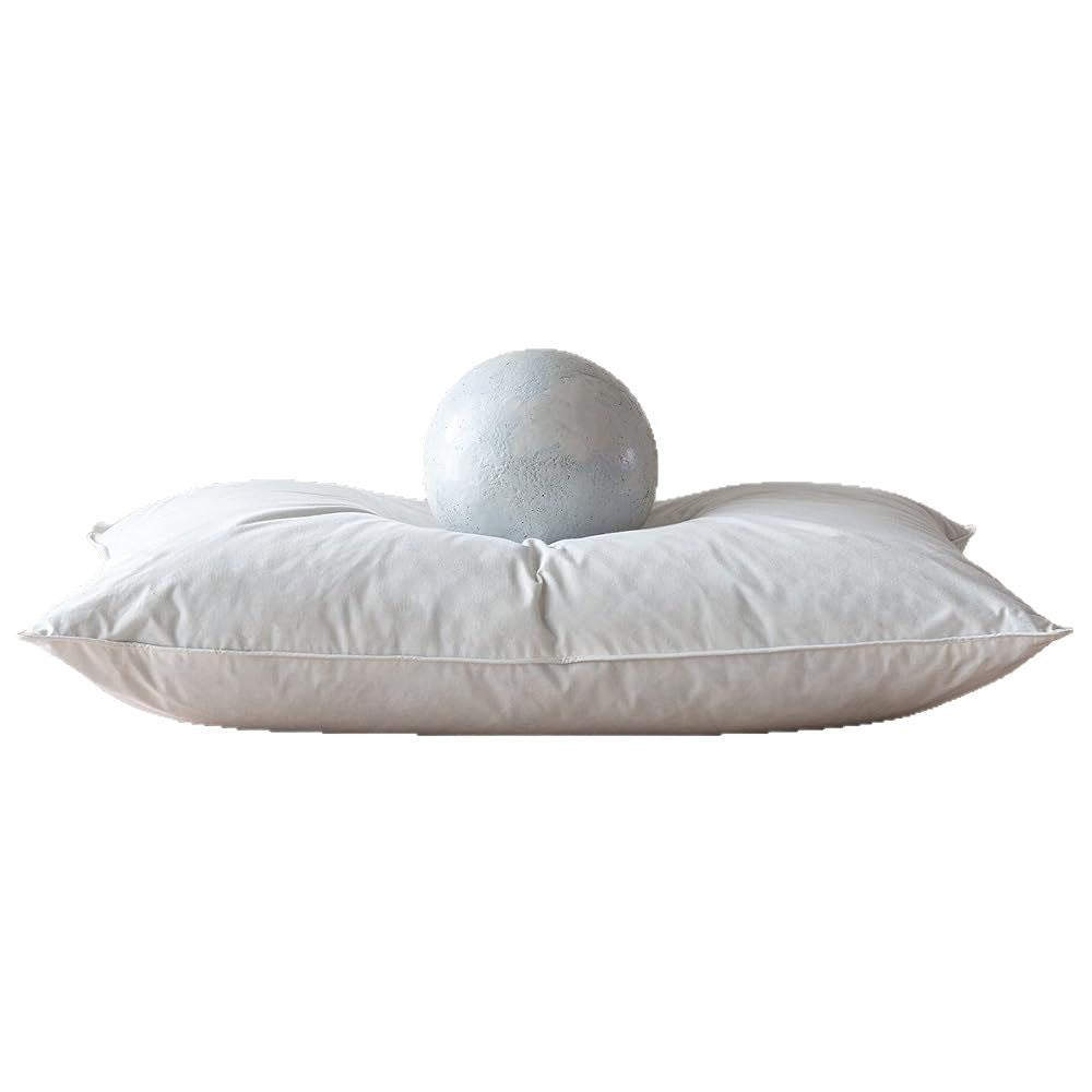 Oreiller en coton et canard gris