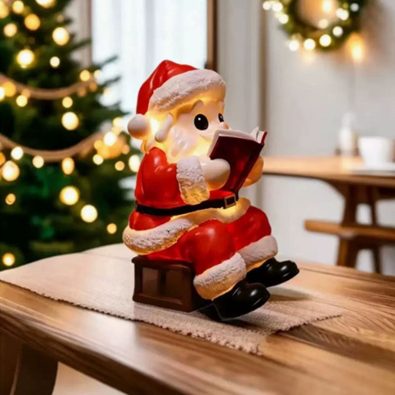 Lampe de lecture du livre du Père Noël