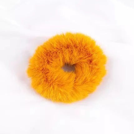 Faux fourrure des femmes en peluche de couleur solide