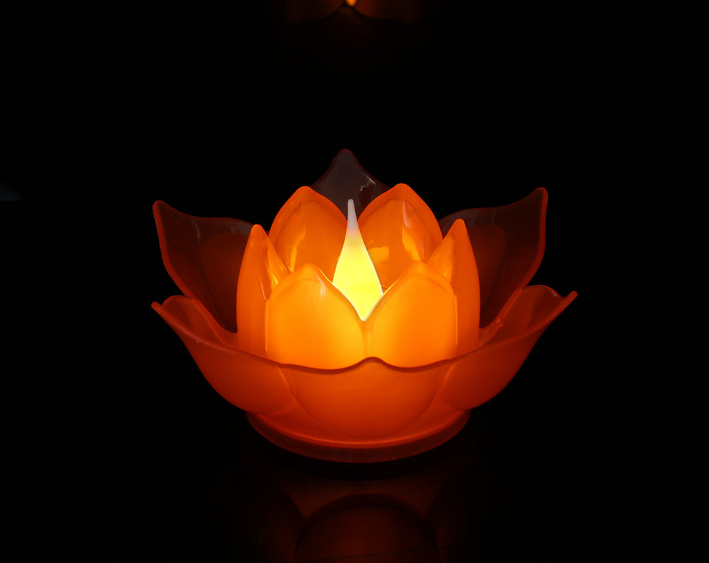 Plastique électronique Big Lotus avec lampe à batterie