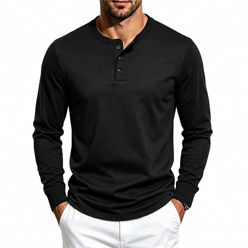 Simple Casual Retro poids lourd Versatile Manches longues Top