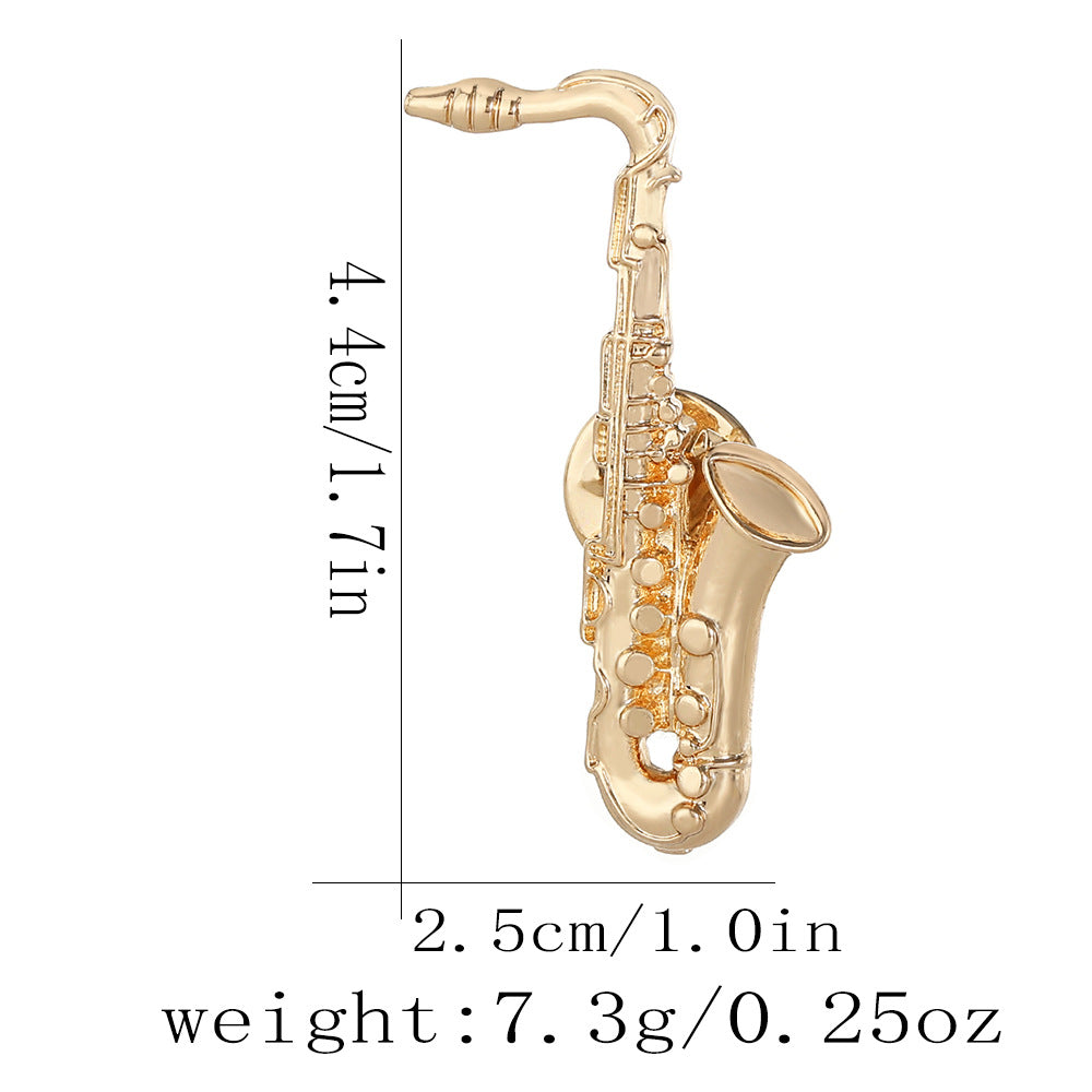 Broche à thème musical personnalisé en forme de note