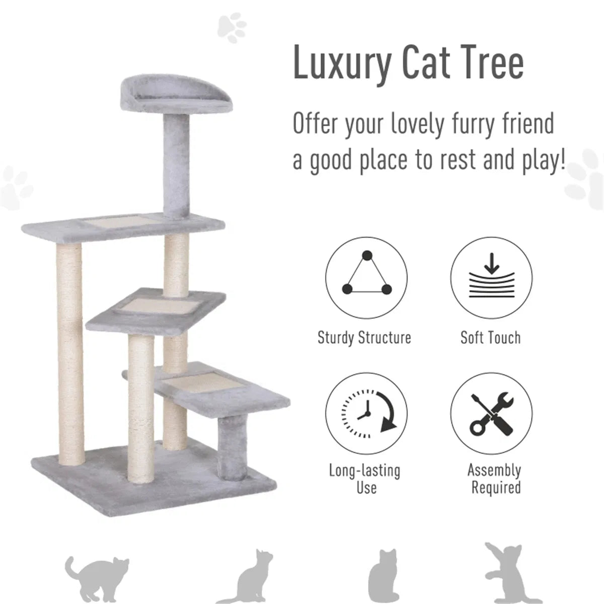 Maison de chat en bois / étagères de chat (Amazon Shipping)(Interdit par WalMart)