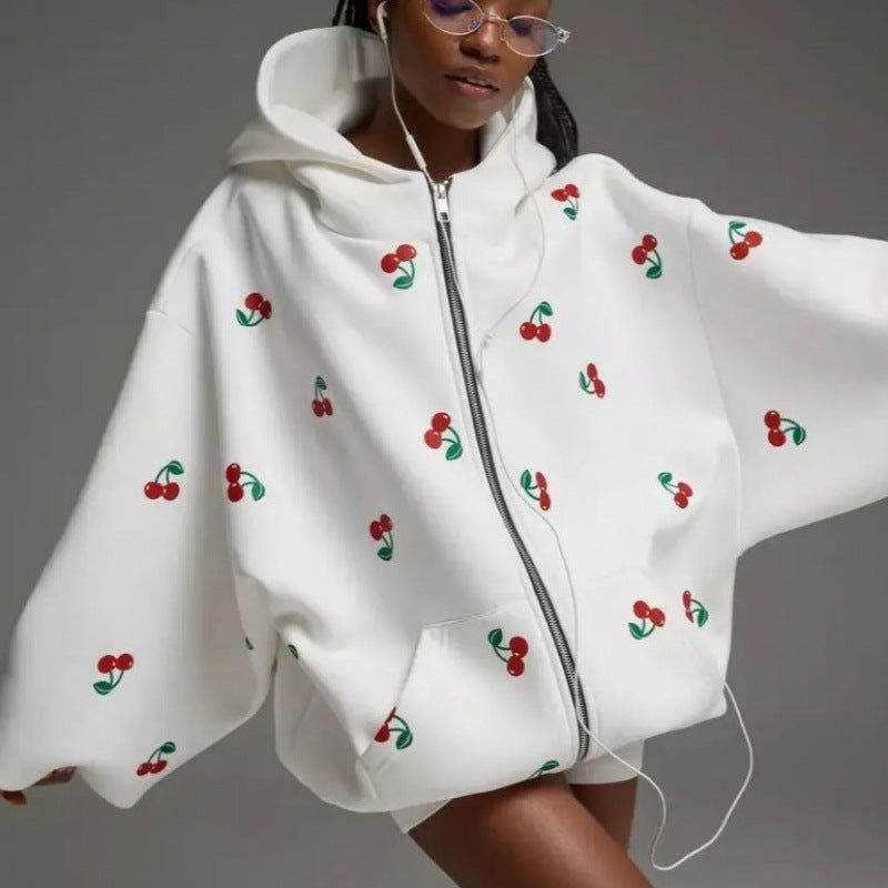 Femmes polyvalentes Hoodie sportive avec impression 3D