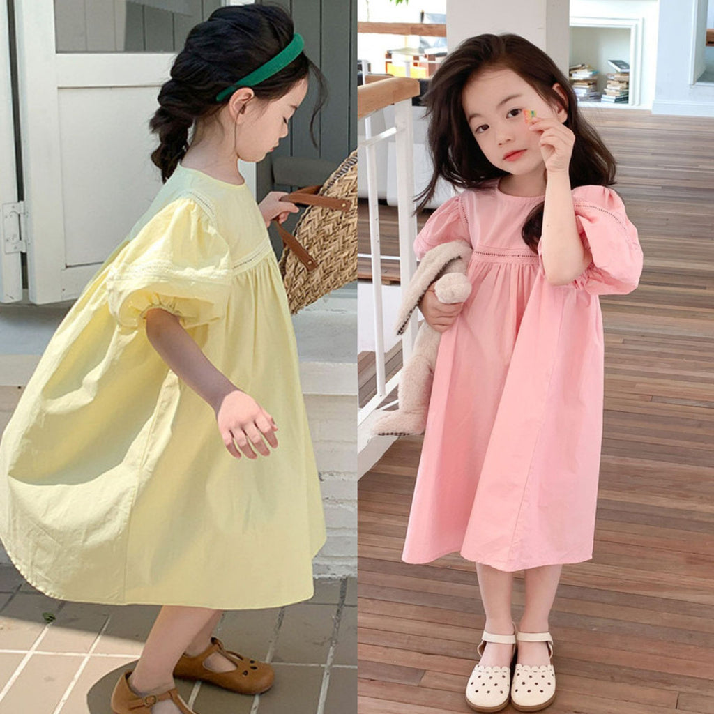 Robe princesse chic de style Resort avec manches bulles