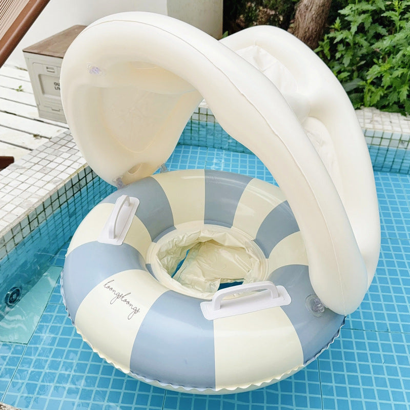 Bateau de natation Sun Shade Pedestal Anneau rayé Équipement d'eau