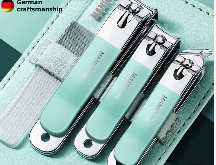 Clipper en acier inoxydable vert clair 4 pièces