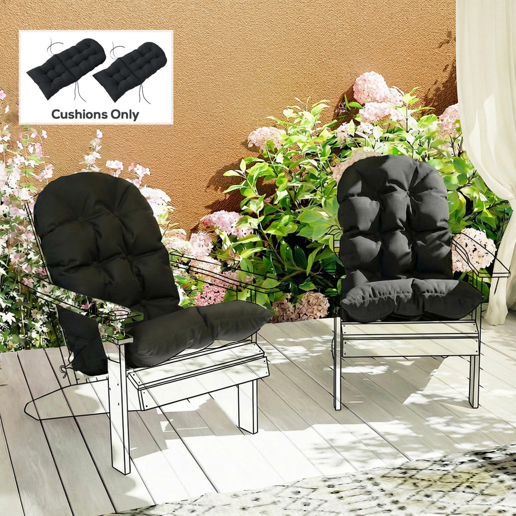 Coussins extérieurs de chaise Adirondack Set de 2