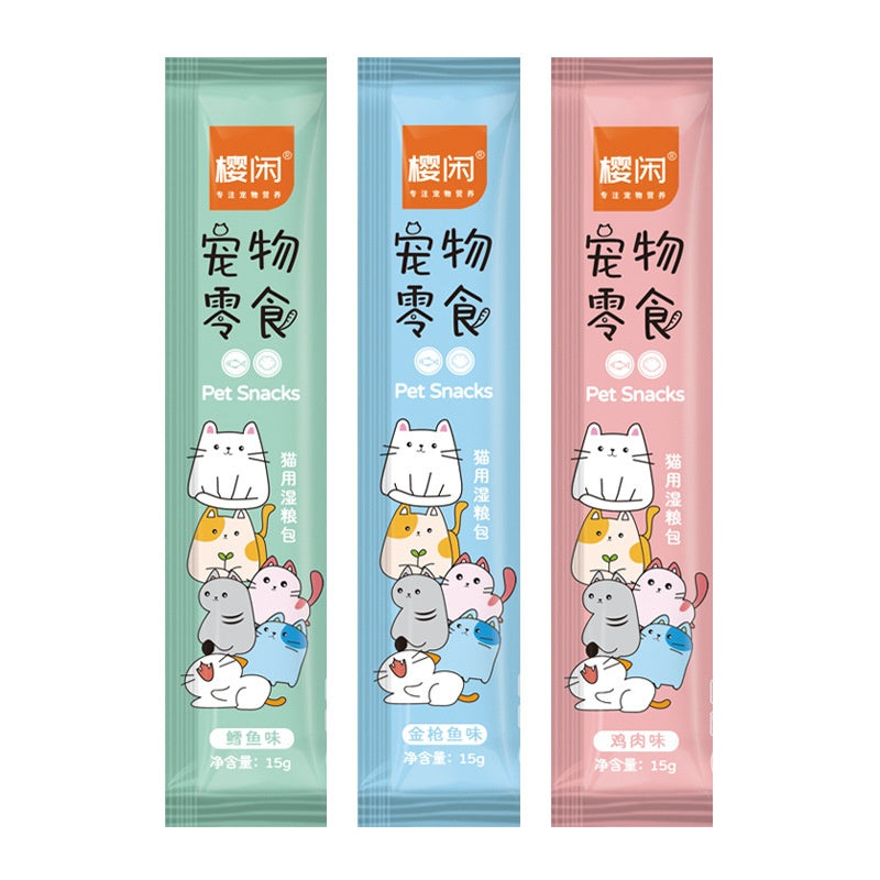 Cat traite les aliments de chat entiers de chat pour les chats enceintes et gain de poids