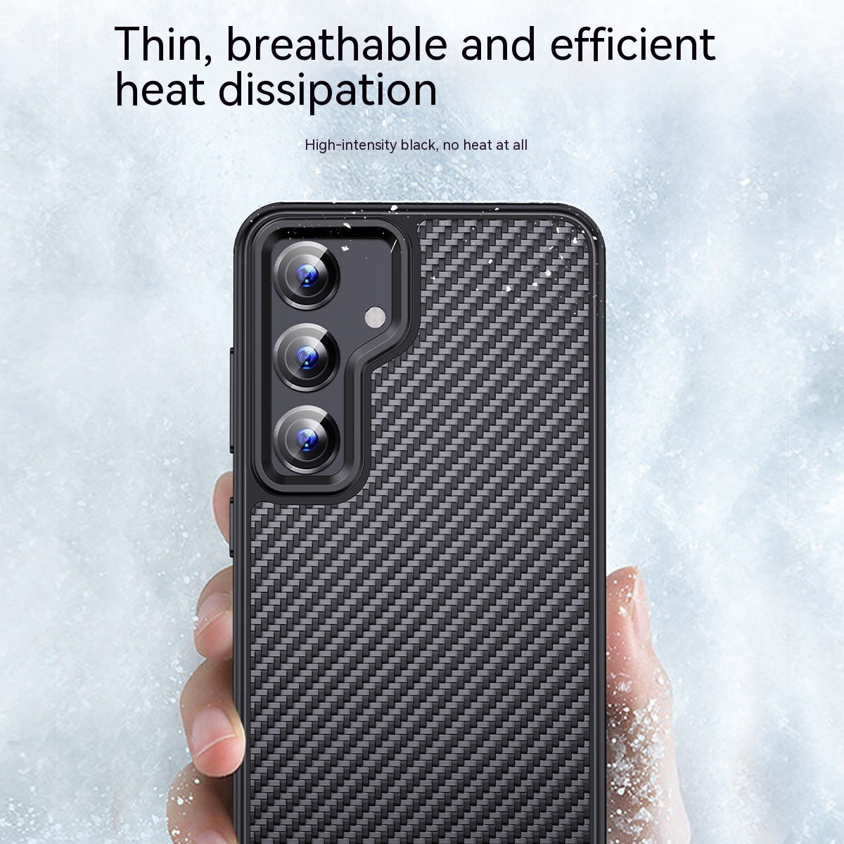 Boîtier de téléphone Aramid Fibre givrée Couverture de protection anti-goutte Coque magnétique