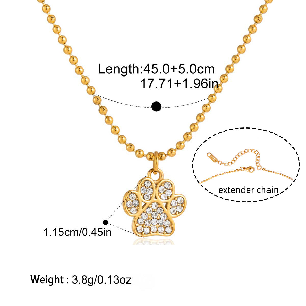 Collier femme en acier inoxydable 316