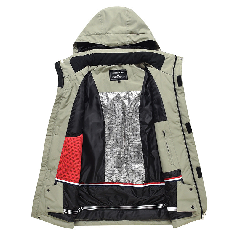 Costume de ski pour hommes et femmes en plein air Veneer Double Board