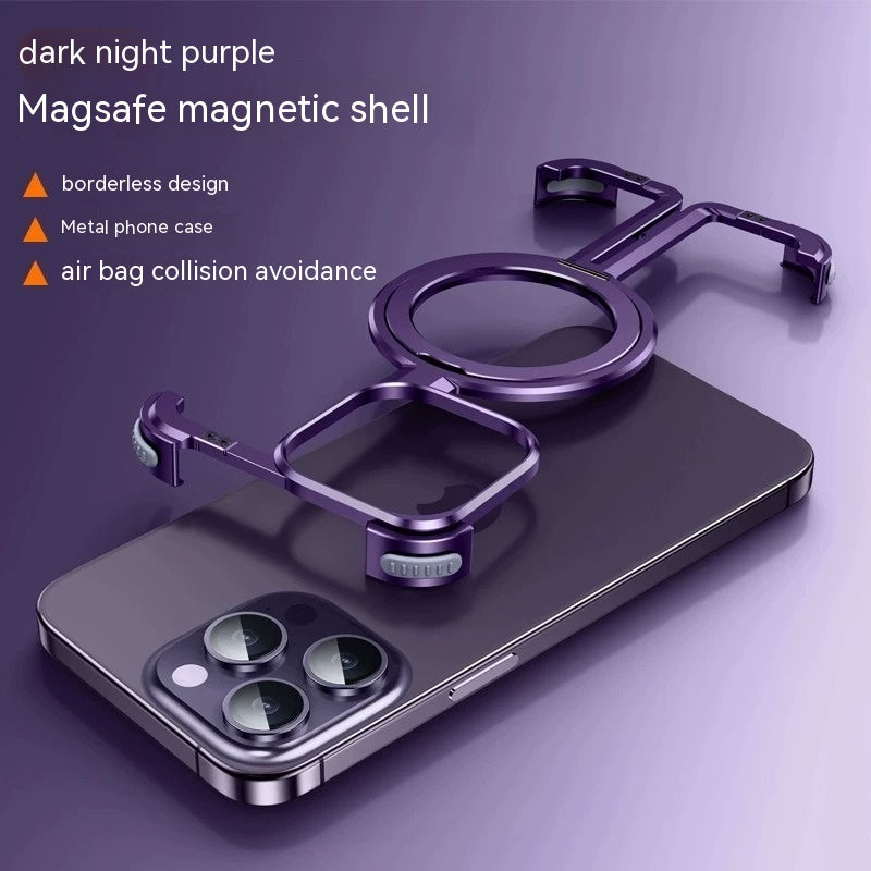 Airbag métallique anti-retour Shell Phone Case Protective Shock Absorption Aéronautique Grade Alumin