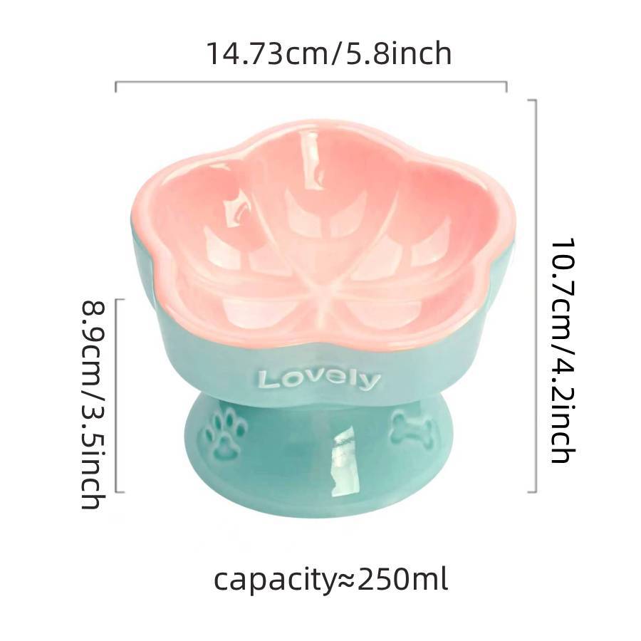 Céramique Élevé Pet Bowl pour chiens moyens à grands