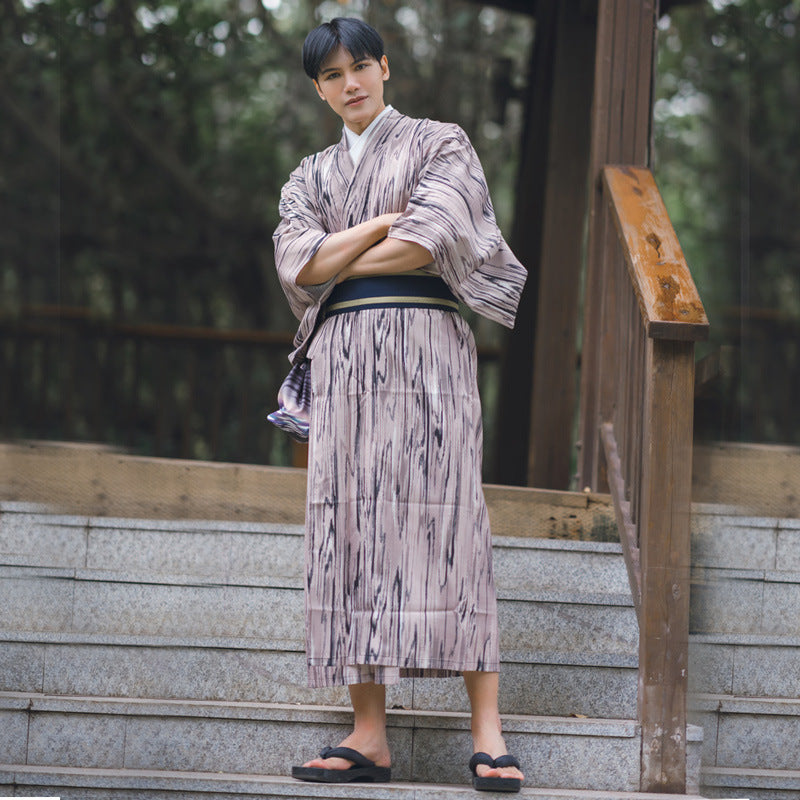 Hommes traditionnel guerrier bébé Rompers formelle porter japonais Kimono pas ride matériel Fo