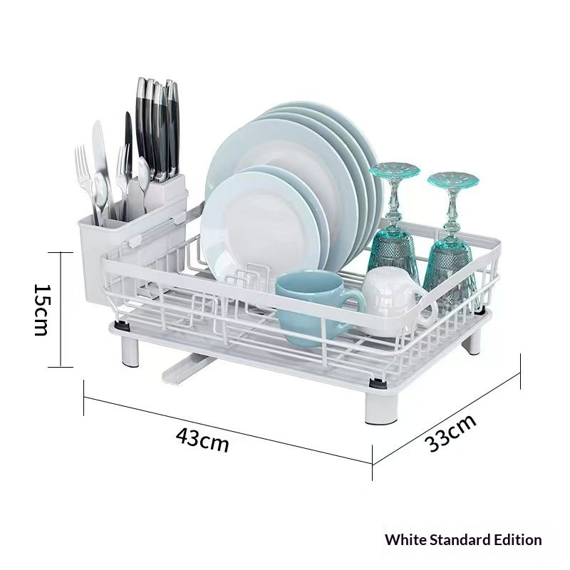 Rack de vaisselle de cuisine Multi-fonctionnel Bol et plaque Organisateur Utensile et Couverts Drainage R