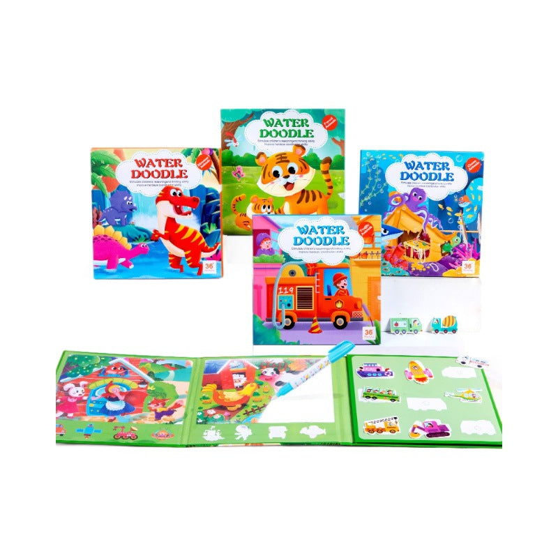 Enfants bricolage peinture à l'eau Doodle Puzzle Card