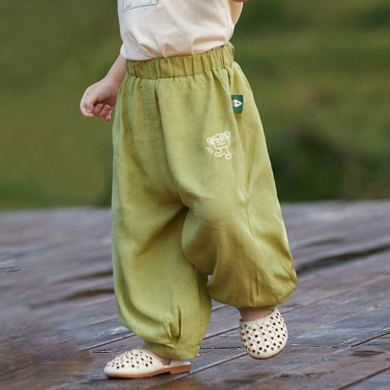 Enfants Mousquito-Proof Pantalons Pantalons en couleur solide Pantalons occasionnels