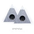 Forme de montagne de neige semi-fermée Felt Pet Kennel