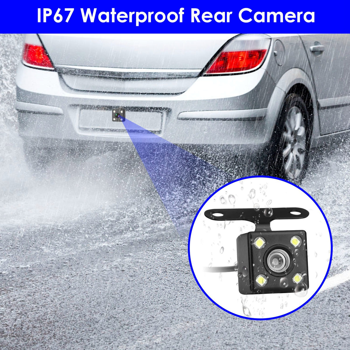 1080P FHD 3 Channel WiFi Dash Cam 170 Degree Wide Angle Caméra de voiture triple avec IR Night G