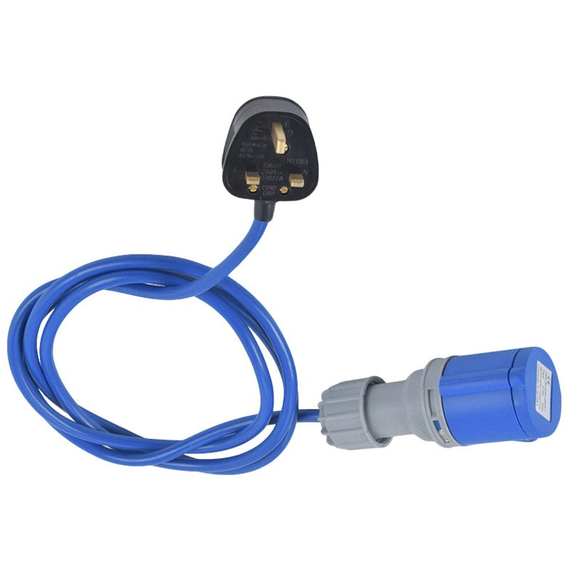 MOTORHOME DE CARAVAN LOURDITE 13A PLUG À 16A SOCKET 240V HOOK UP CABLE