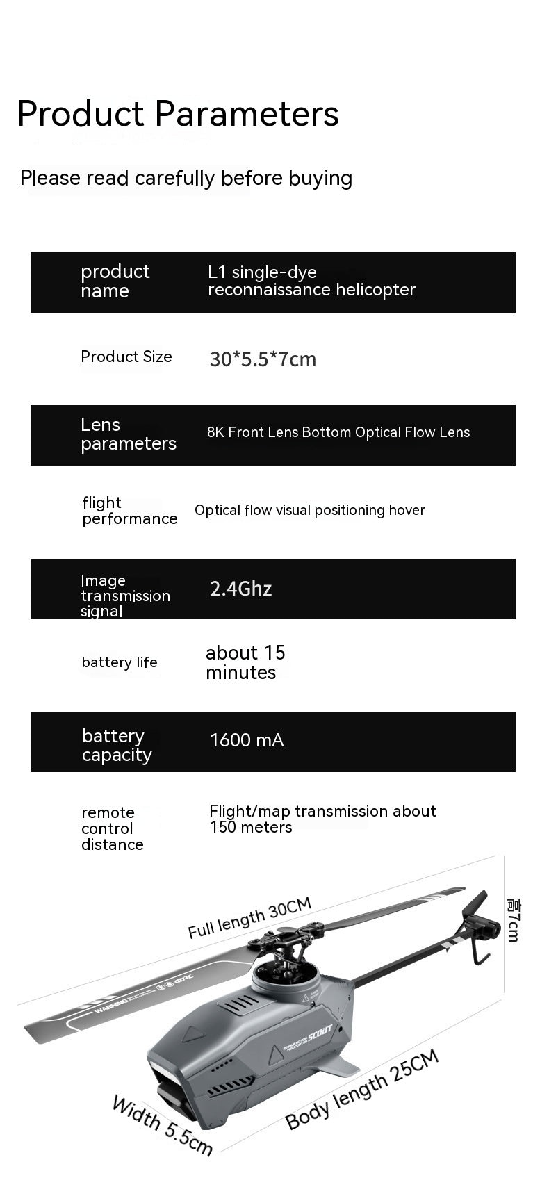 Four-Channel Unibody Helicopter Drone for Aerial Photography Toy