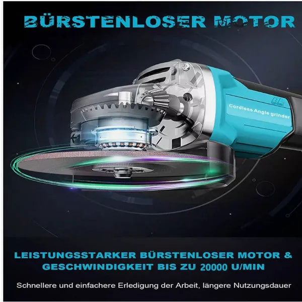 Grinder à angle de 125mm Grinder de batterie coupe-arrêt Grinder Flex pour Makita