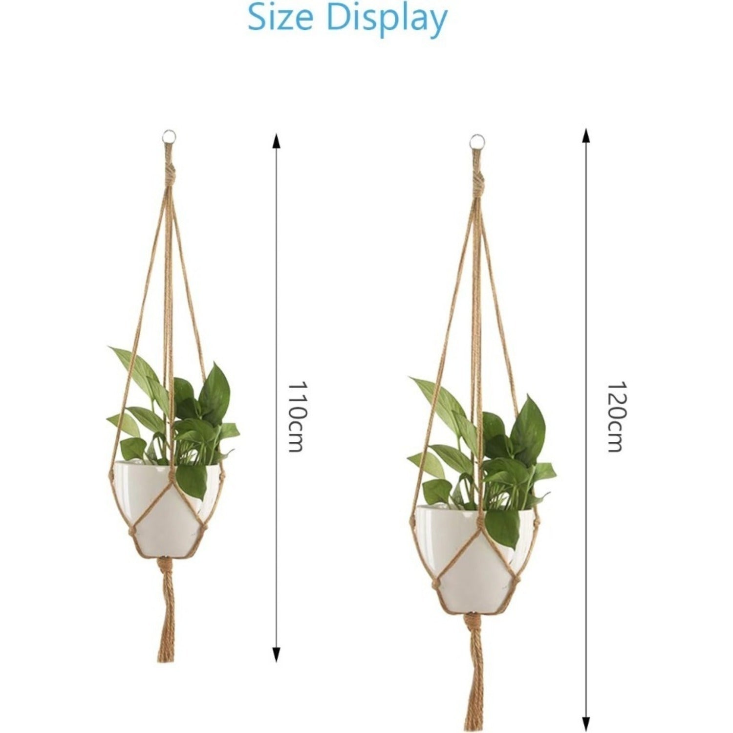 Set de décoration de pot de fleurs Boho 8 pièces
