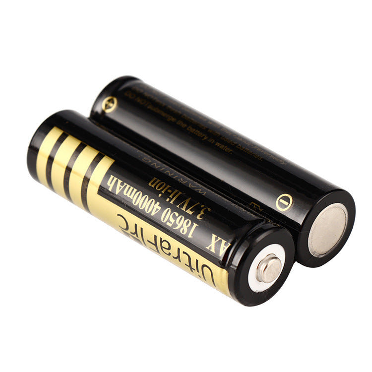 18650 Batterie au lithium pointu pour lampes de poche à lumière forte