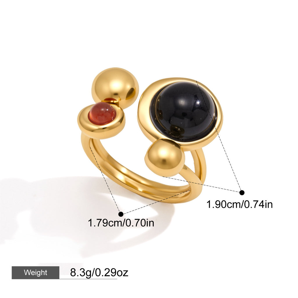 Bracelet en acier inoxydable en pierre naturelle et haut de gamme