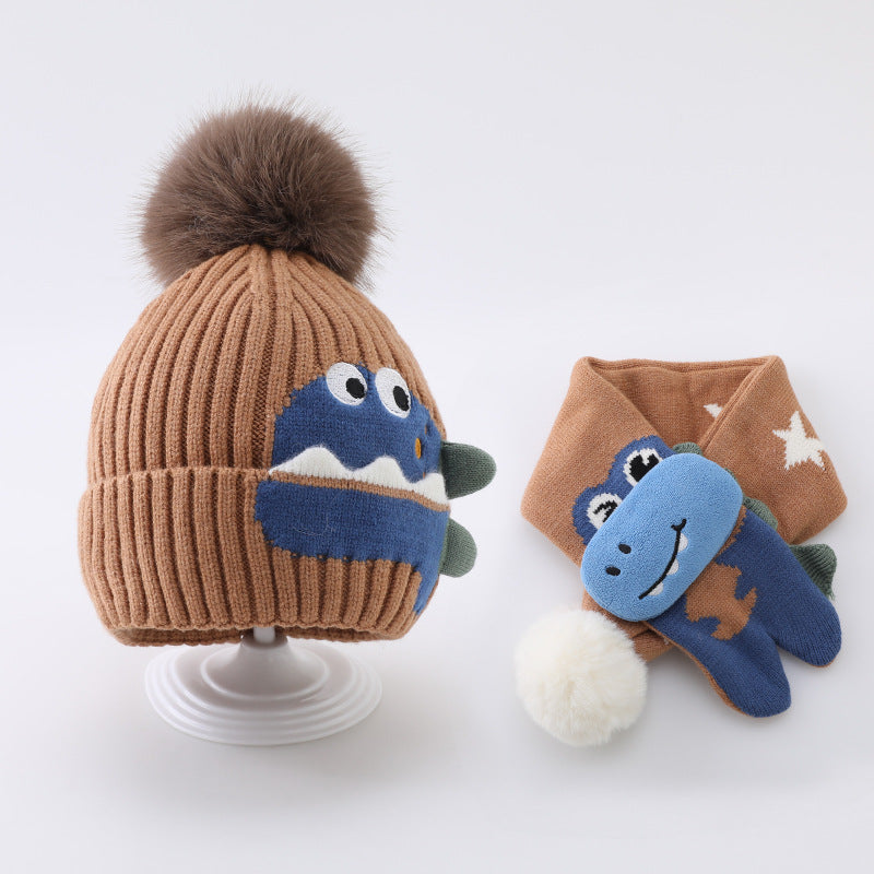 Chapeau d'enfants Chapeau écharpe en laine bébé