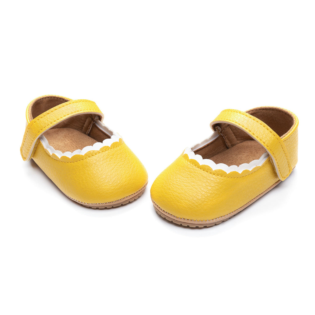Bébé fille artificielle PU chaussures pour enfants
