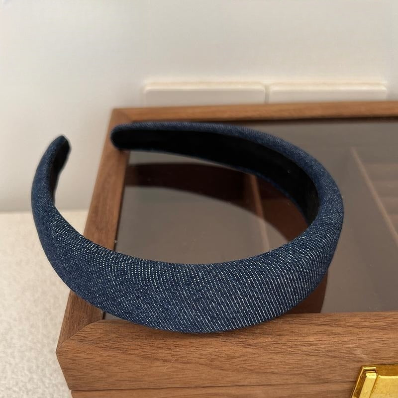 Bande de tête en tissu denim rétro-minoritaire
