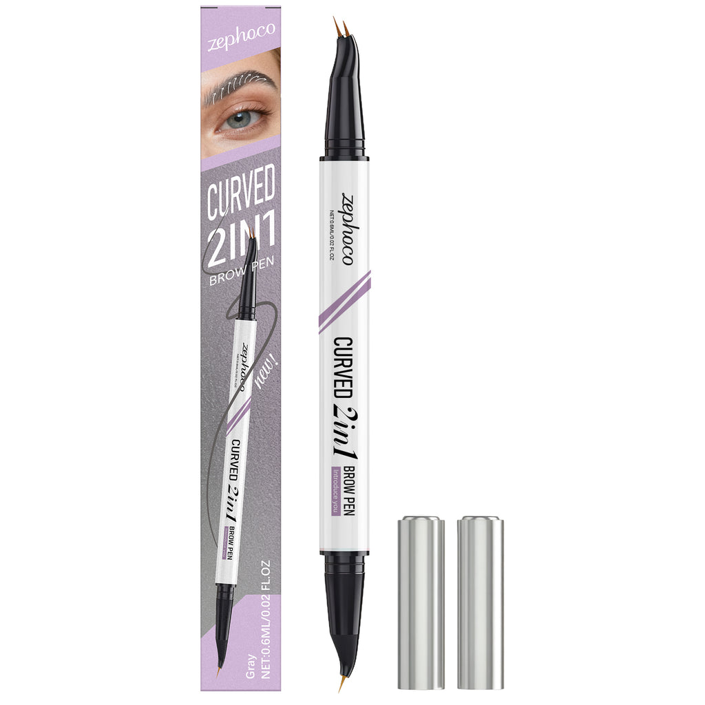 Crayon à sourcils étanche à double extrémité