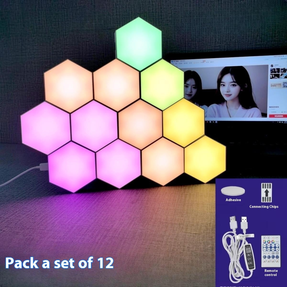 Fond Mur Quantum Esports Atmosphere Light Strange Light Board