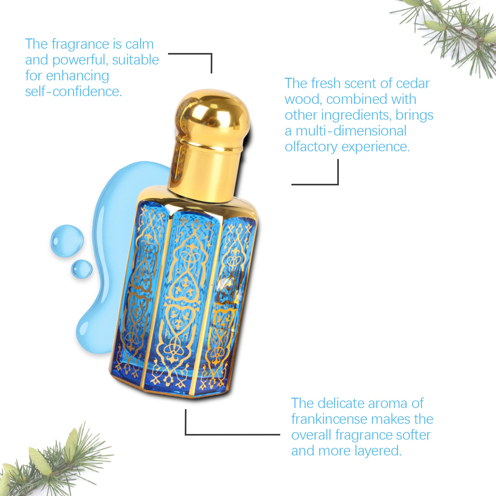 Cedar Mood Arabian Roll sur l'huile de parfum