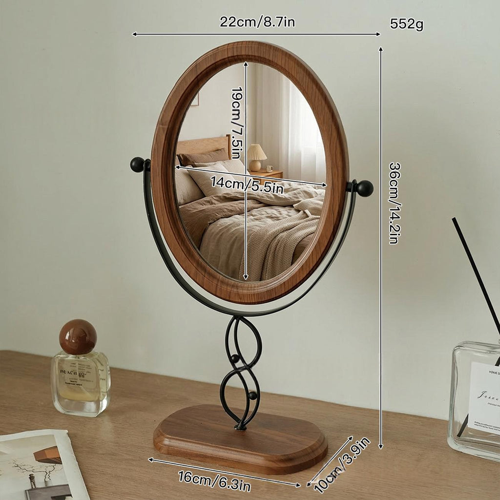 Miroir rotatif de bureau simple de style européen