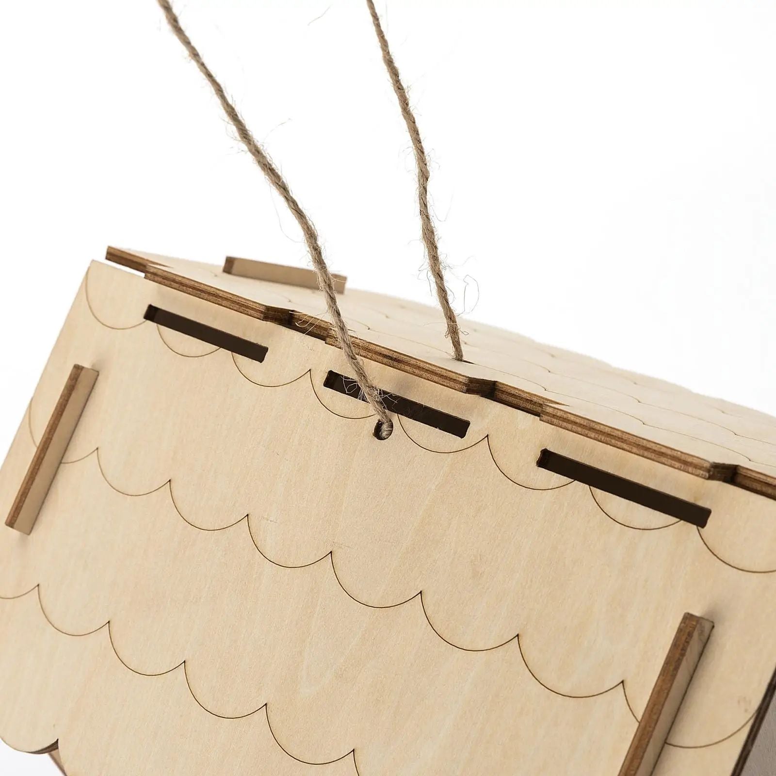 Bricolage Maison d'oiseaux Barrage-cadeau Outdoor Non fini Oiseaux Nest Boite de nid en bois