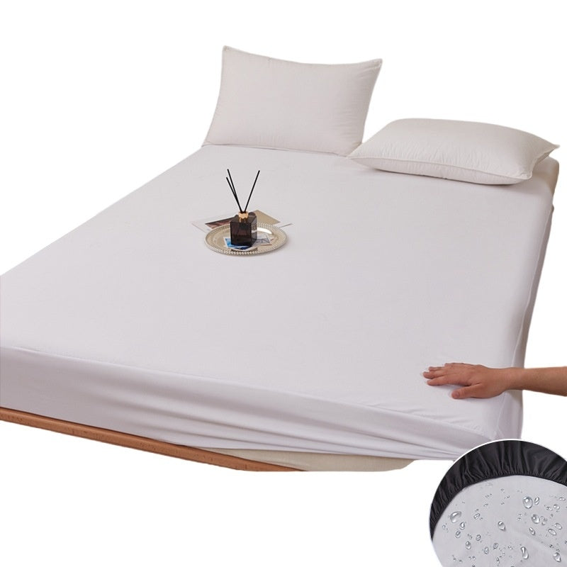 Pure White Hotel-Grade Stain-Resistant and Waterproof Mattress Cover