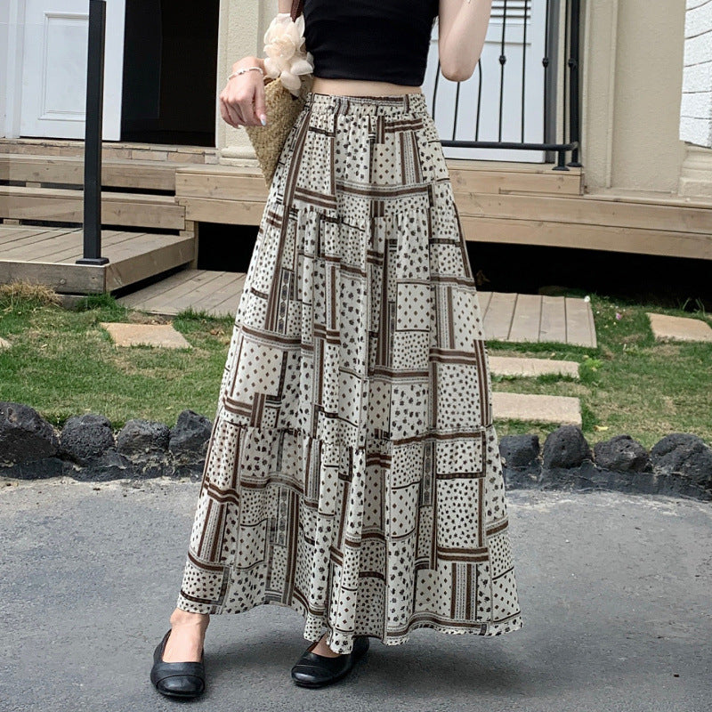 Robe Midi Léopard imprimé vintage pour femmes